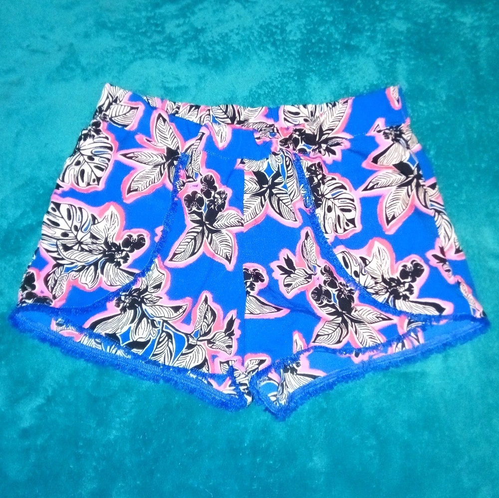Total Girls Cute Floral Layered Shorts